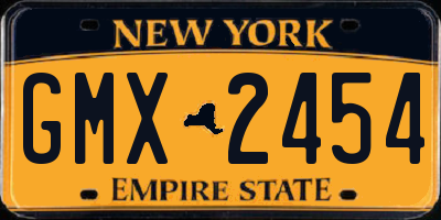 NY license plate GMX2454