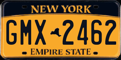 NY license plate GMX2462