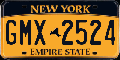 NY license plate GMX2524