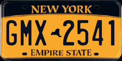 NY license plate GMX2541