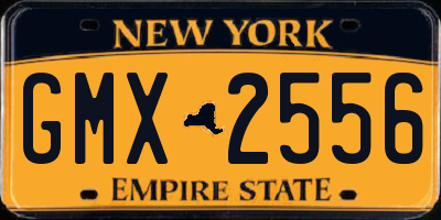 NY license plate GMX2556