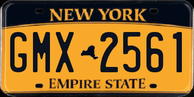 NY license plate GMX2561
