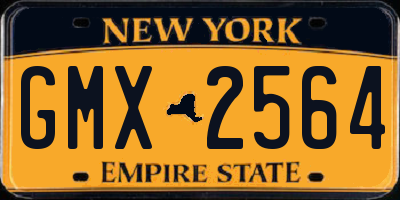 NY license plate GMX2564