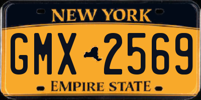 NY license plate GMX2569