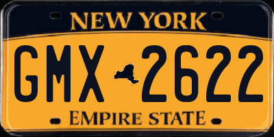 NY license plate GMX2622