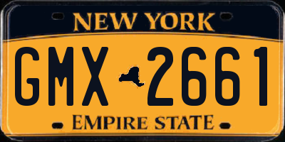 NY license plate GMX2661