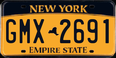 NY license plate GMX2691