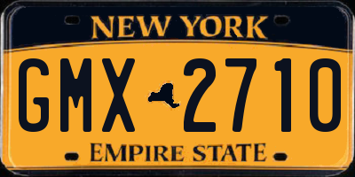 NY license plate GMX2710
