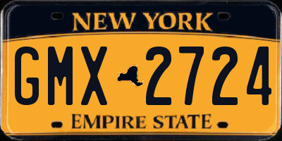 NY license plate GMX2724