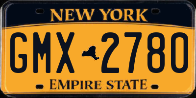NY license plate GMX2780
