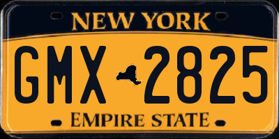 NY license plate GMX2825