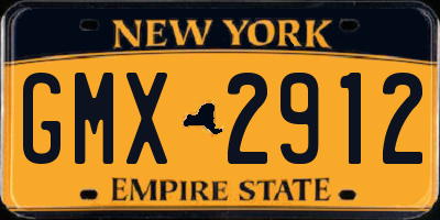 NY license plate GMX2912