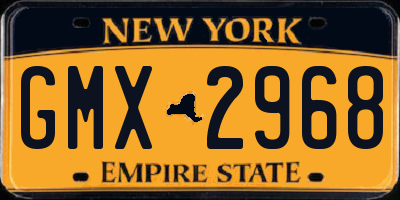 NY license plate GMX2968
