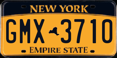 NY license plate GMX3710