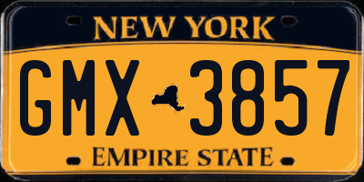 NY license plate GMX3857