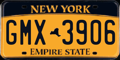 NY license plate GMX3906