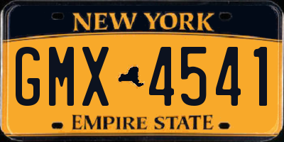 NY license plate GMX4541