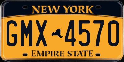 NY license plate GMX4570