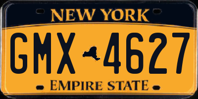 NY license plate GMX4627
