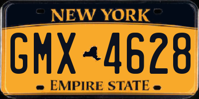NY license plate GMX4628