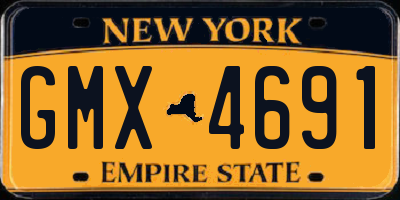 NY license plate GMX4691