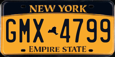 NY license plate GMX4799