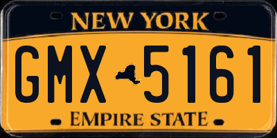 NY license plate GMX5161