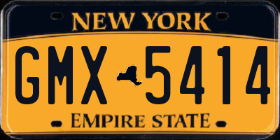 NY license plate GMX5414