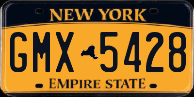 NY license plate GMX5428
