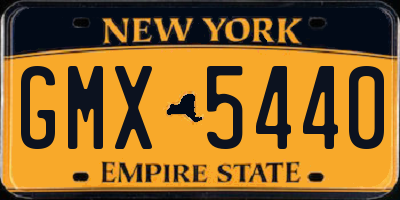 NY license plate GMX5440