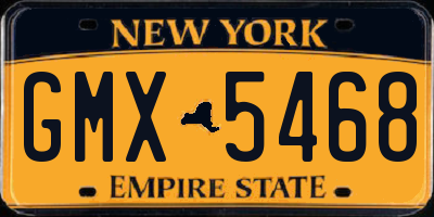 NY license plate GMX5468