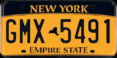NY license plate GMX5491