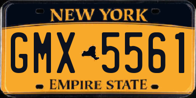 NY license plate GMX5561
