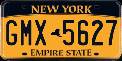 NY license plate GMX5627