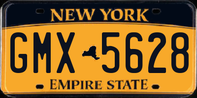NY license plate GMX5628