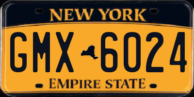NY license plate GMX6024