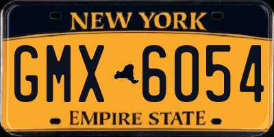 NY license plate GMX6054