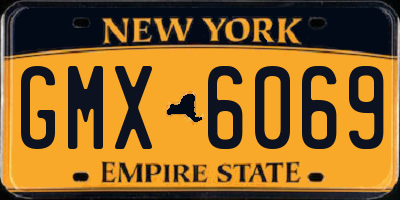 NY license plate GMX6069