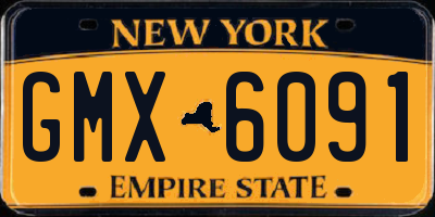 NY license plate GMX6091