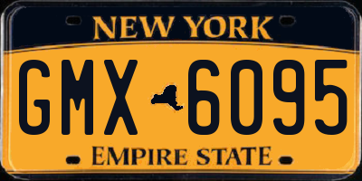 NY license plate GMX6095