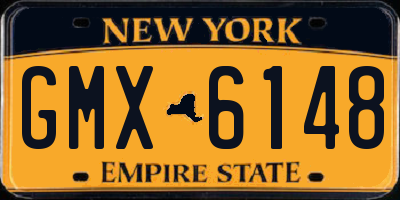 NY license plate GMX6148