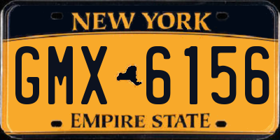 NY license plate GMX6156