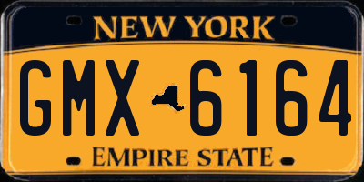 NY license plate GMX6164
