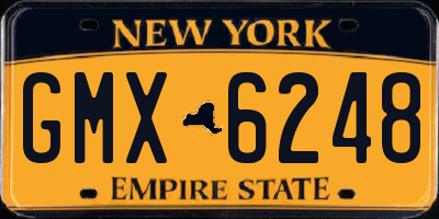 NY license plate GMX6248