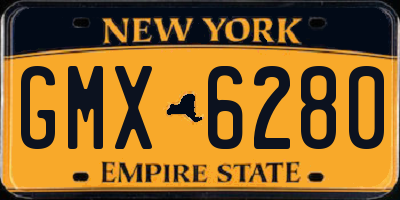 NY license plate GMX6280