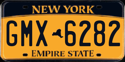 NY license plate GMX6282