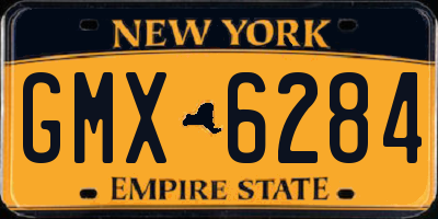 NY license plate GMX6284
