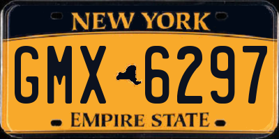 NY license plate GMX6297