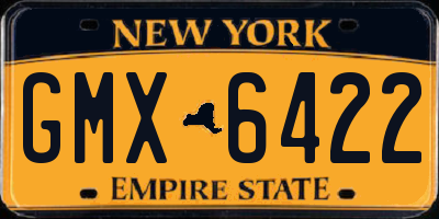 NY license plate GMX6422