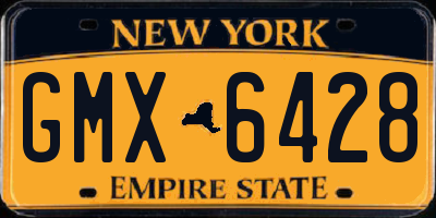 NY license plate GMX6428